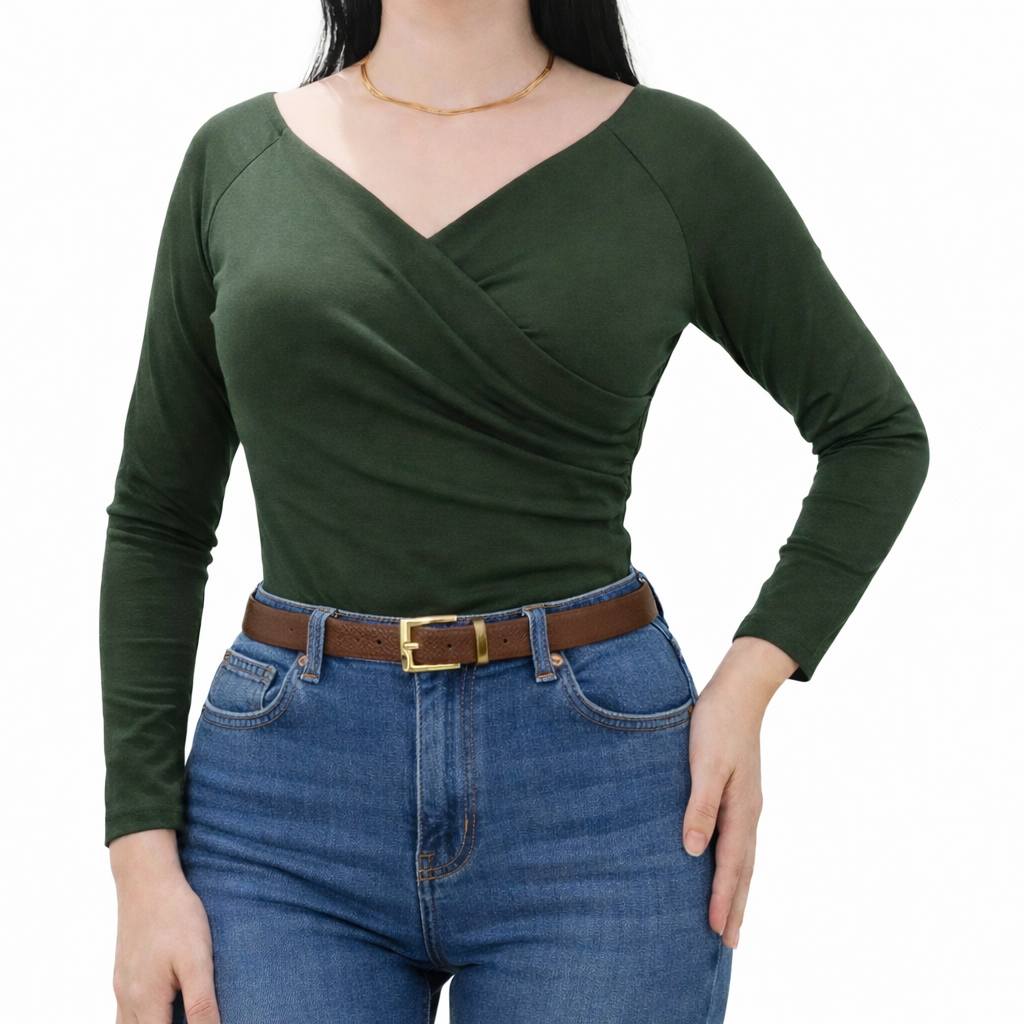 Blusa escote cruzado — foto 2