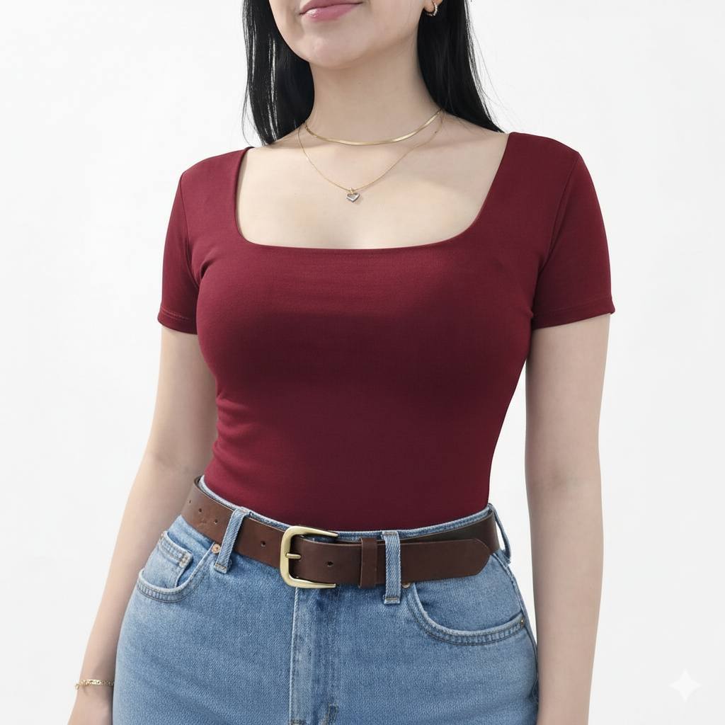 Blusa escote cuadrado