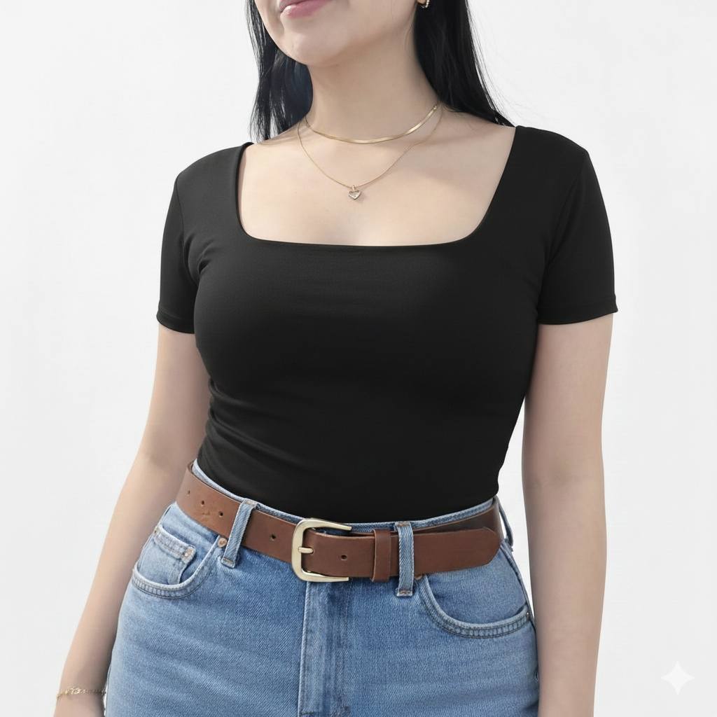 Blusa escote cuadrado — foto 2