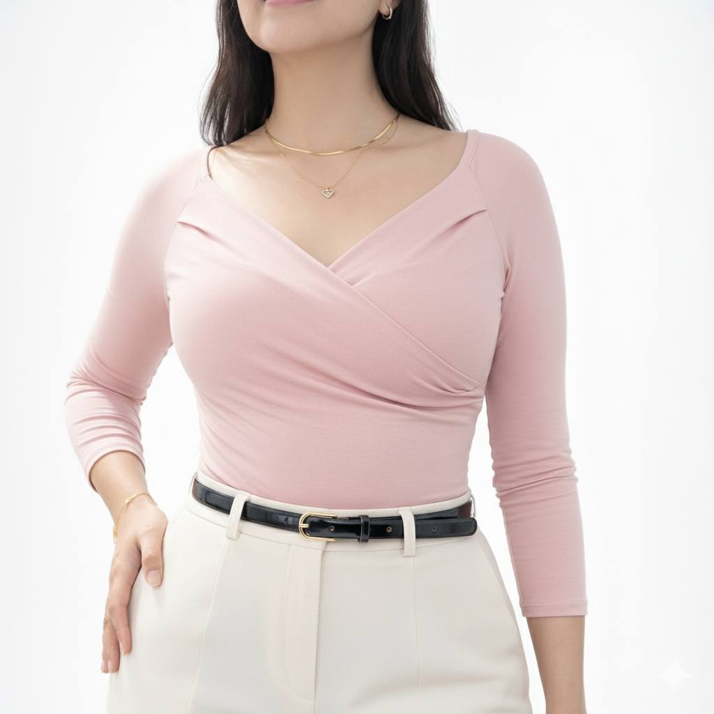 Blusa suplex pecho cruzado
